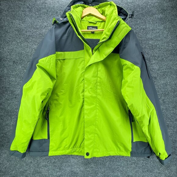 Port Authority Jacket‎ Mens 2XL Waterproof Ripstop Nylon Sherpa Fleece Nootka - Picture 1 of 16